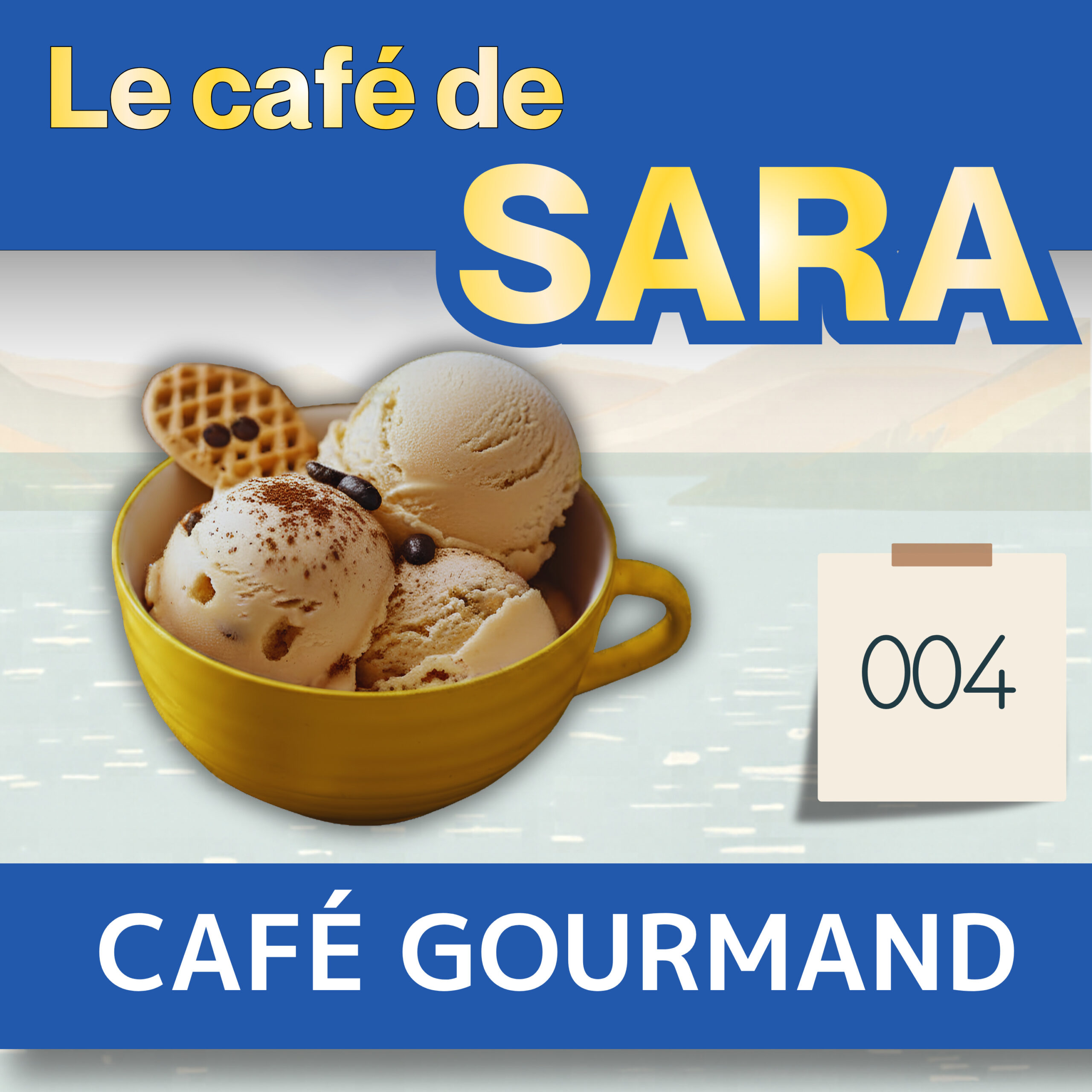 フランス語聞き流し A1|カフェ・グルマン|サラのカフェ #4・-er動詞の現在形